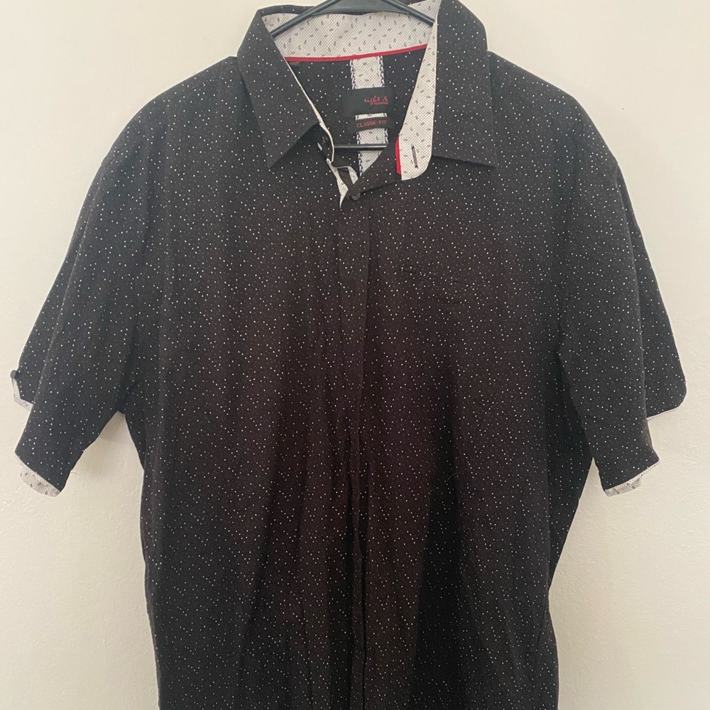 Eight X, 2xxl slim button up short sleeve shirt